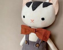 Load image into Gallery viewer, Cat with bow tie and dungarees_Head_Sewing Pattern Instant Download_Bon Patterns
